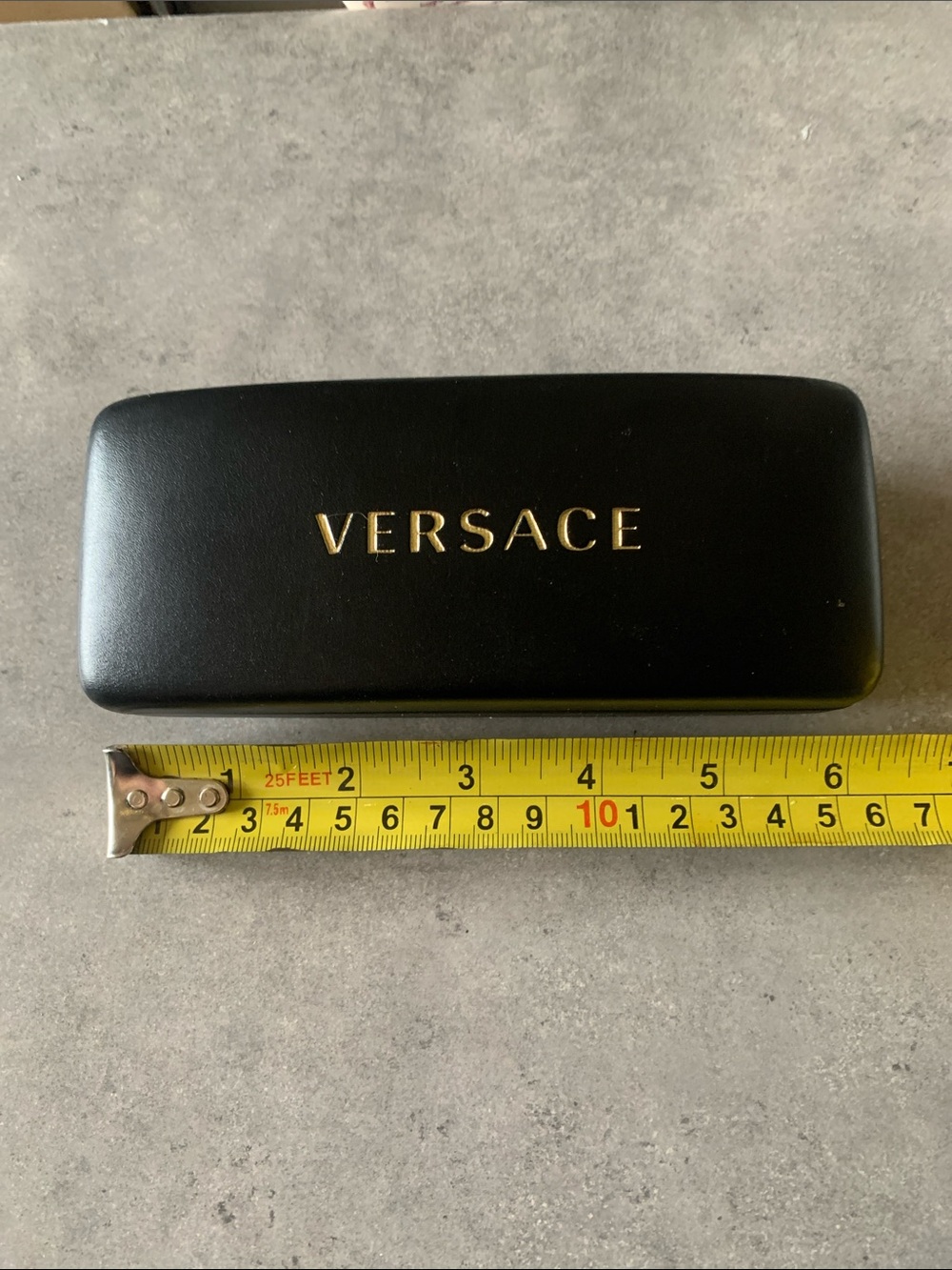 Versace Black and Gold Hard Sunglasses Case